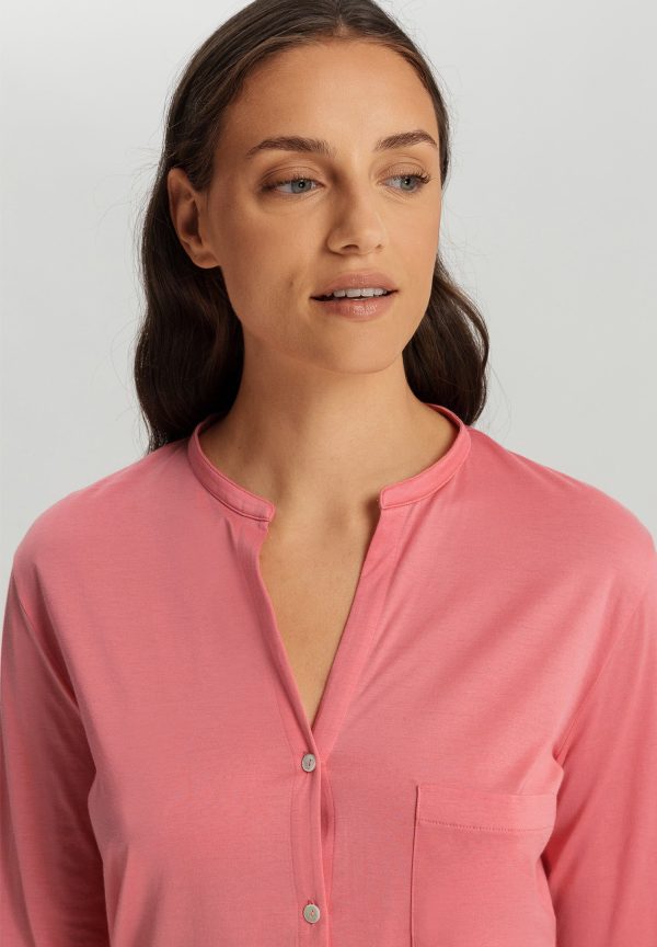Cotton Deluxe Button Front Pajama Set - Image 4