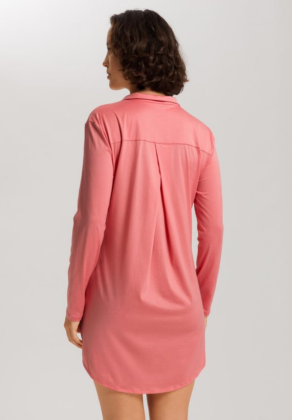 Cotton Deluxe Button Front Cotton Sleep Shirt - Image 3