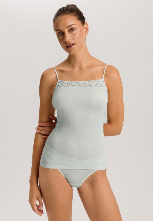 Moments Lace Trim Cotton Camisole - Image 2