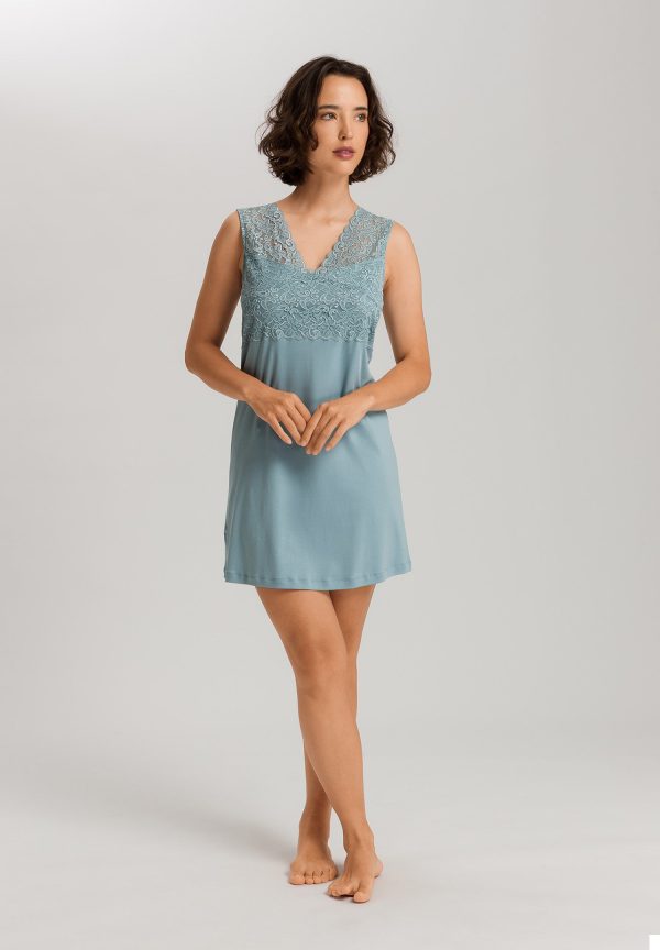 Moments V-Neck Cotton Tank Nightgown - Image 4
