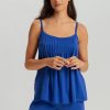 Juliet Pleated Cotton Pajama Set - Image 2