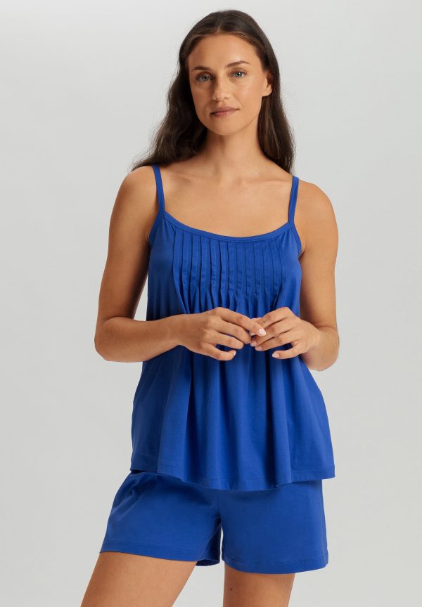 Juliet Pleated Cotton Pajama Set - Image 2