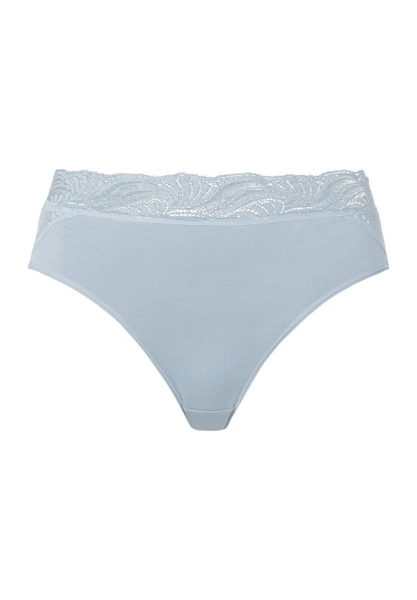 Cotton Delight Lace Trim Cotton Hi-Cut Brief