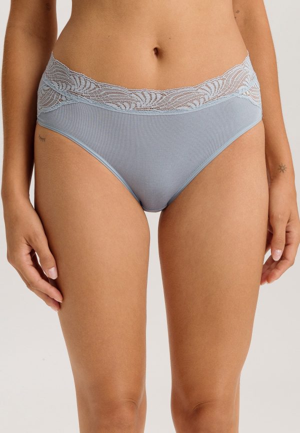 Cotton Delight Lace Trim Cotton Hi-Cut Brief - Image 2