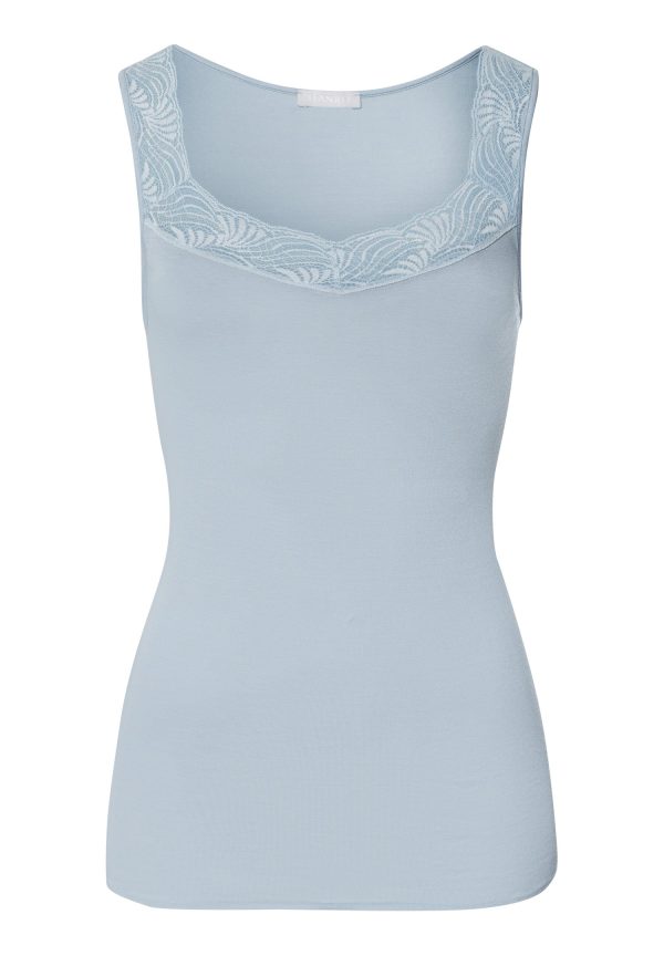 Cotton Delight Lace-Trim Cotton Tank Top