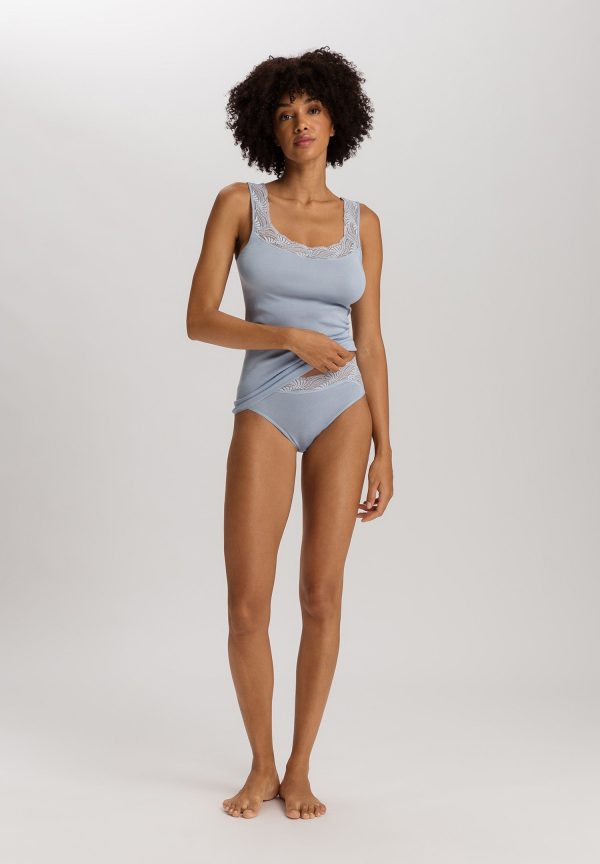 Cotton Delight Lace-Trim Cotton Tank Top - Image 4