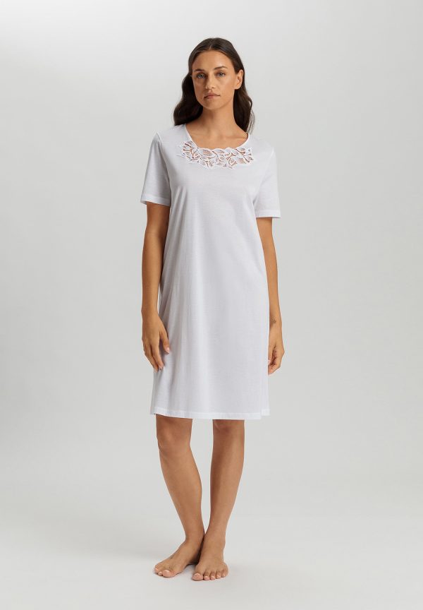 Liz Embroidered Cotton Nightgown - Image 4