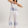 Liz Embroidered Cotton Cropped Pants - Image 4