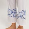 Liz Embroidered Cotton Cropped Pants - Image 5