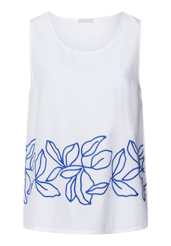 Liz Embroidered Cotton Tank Top