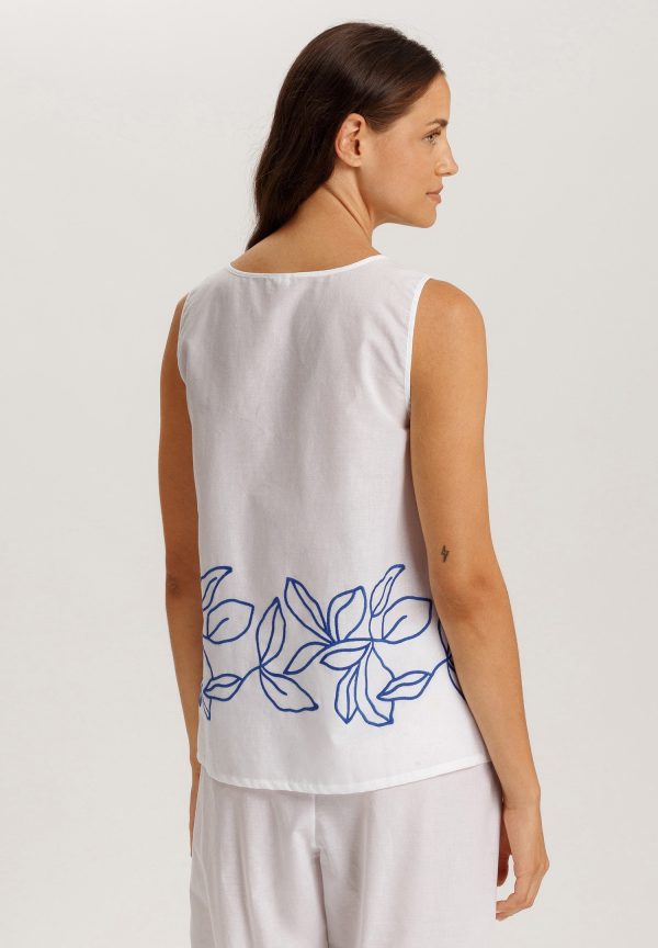 Liz Embroidered Cotton Tank Top - Image 3