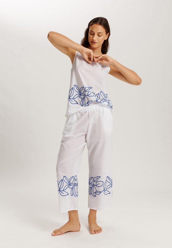 Liz Embroidered Cotton Tank Top - Image 4