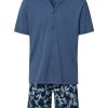 Night And Day Button Front Cotton Pajama Set
