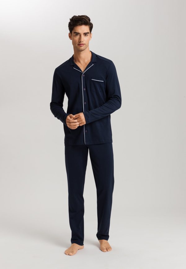 Night And Day Button Front Cotton Pajama Set - Image 2