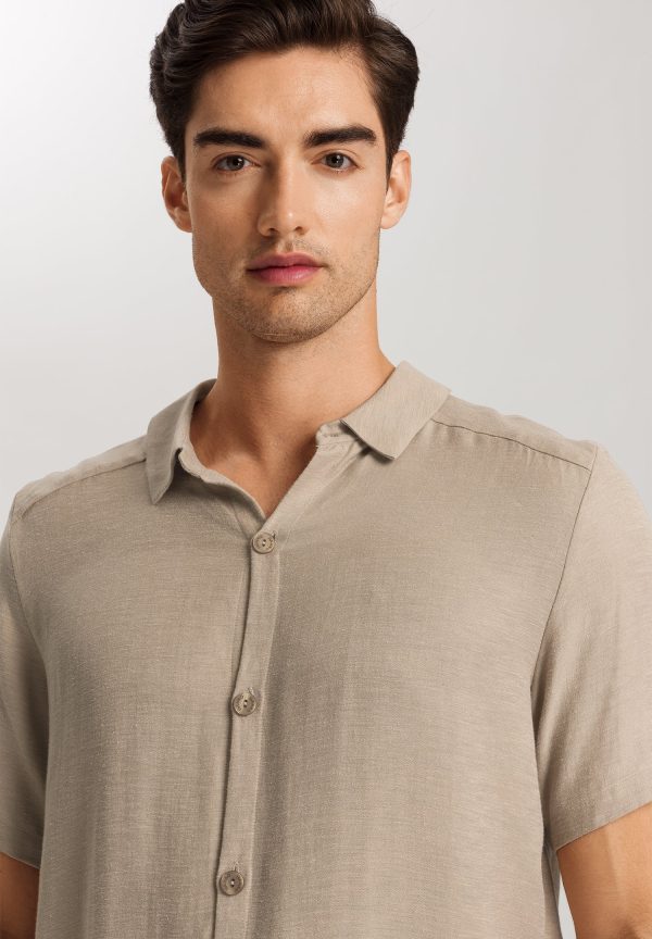 Urban Casuals Linen Blend Button Front Shirt - Image 5