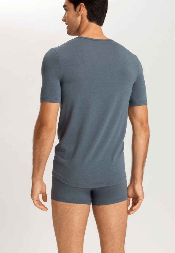 Natural Function TENCEL™ and Cotton Fitted V-Neck T-Shirt - Image 3