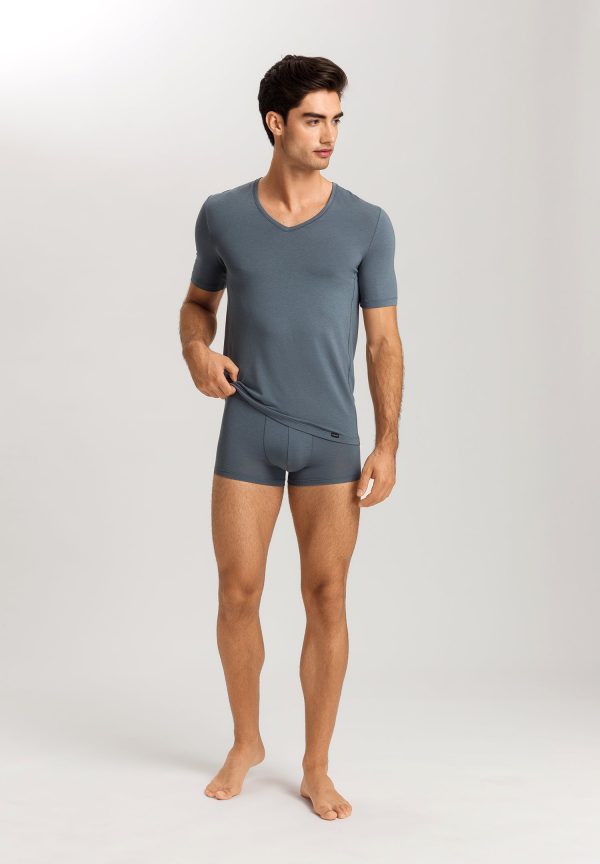Natural Function TENCEL™ and Cotton Fitted V-Neck T-Shirt - Image 4